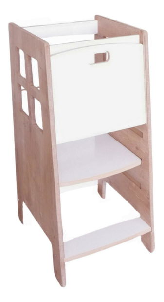 Vzdělávací věž pro děti Kules (hnědá + bílá)