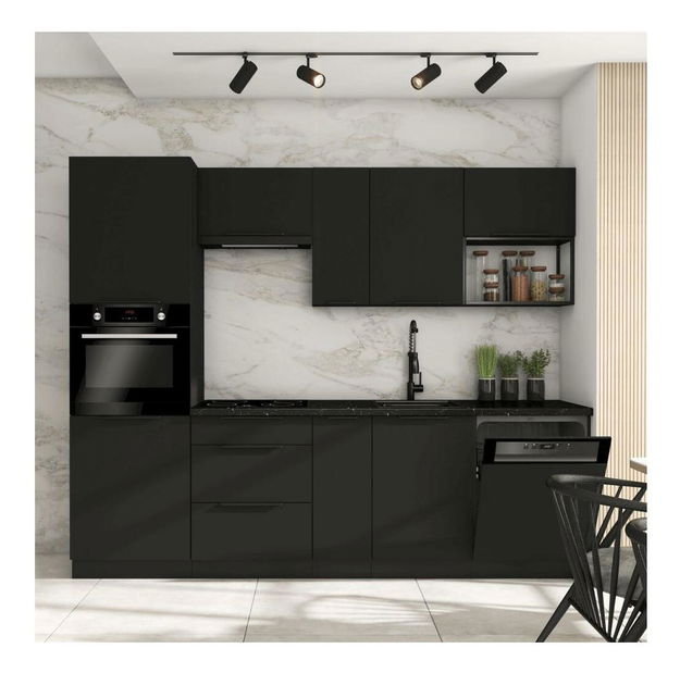 Kuchyňská police Arikona Monzesa Sobera ONE LOFT 60 G 36 (černá)