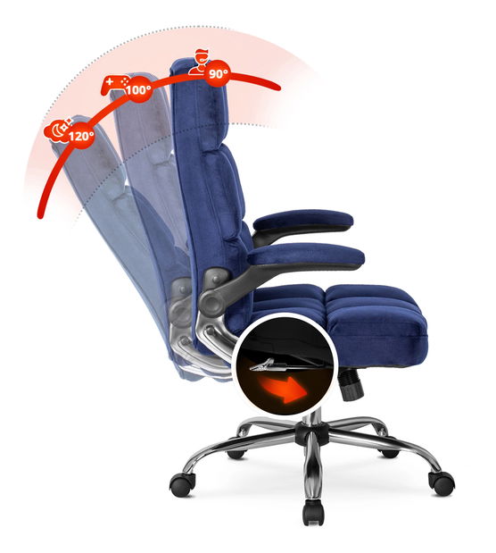 Kancelářské křeslo Limpieza (námořnická modrá)