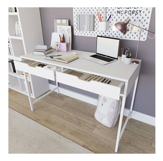 Psací stůl Durun (bílá)