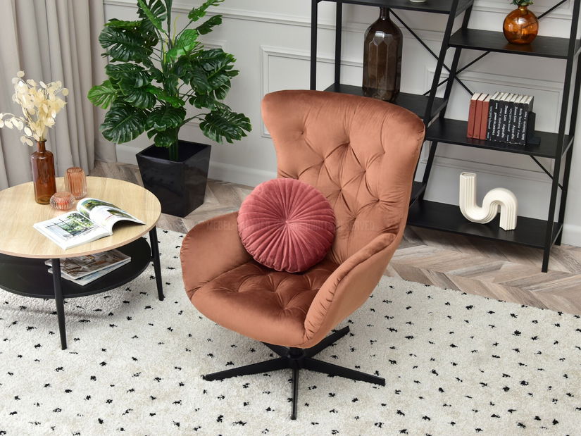 Křeslo Aaron (měděná + černá)