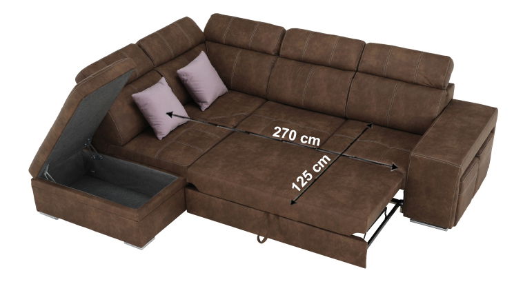 Rohová sedací souprava Lanza (L)