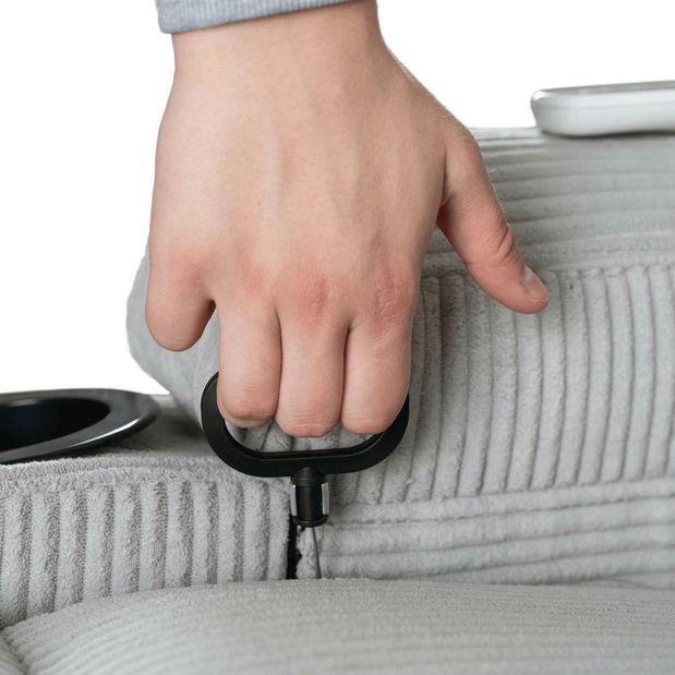 Masážní křeslo Banesto (světle šedá)