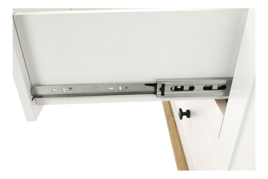 Komoda Leoras MZ11 (bílá + dub grand)