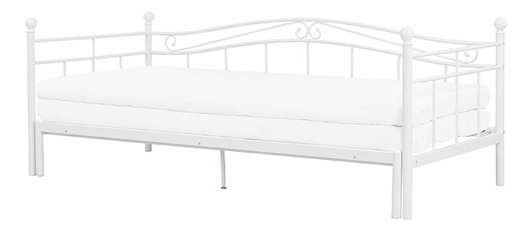 Jednolůžková postel 200 x 80 cm Toki (bílá) (s roštem)