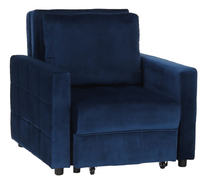 Rozkládací křeslo Pello (modrá)