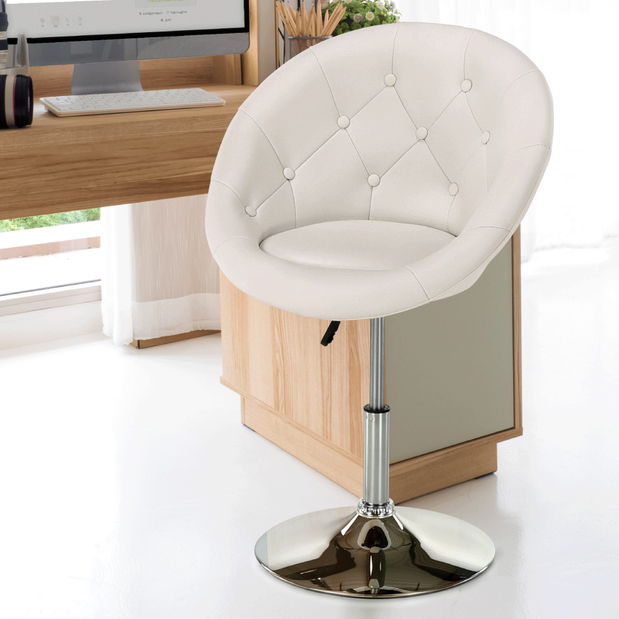 Otočné křeslo Gully (bílá)