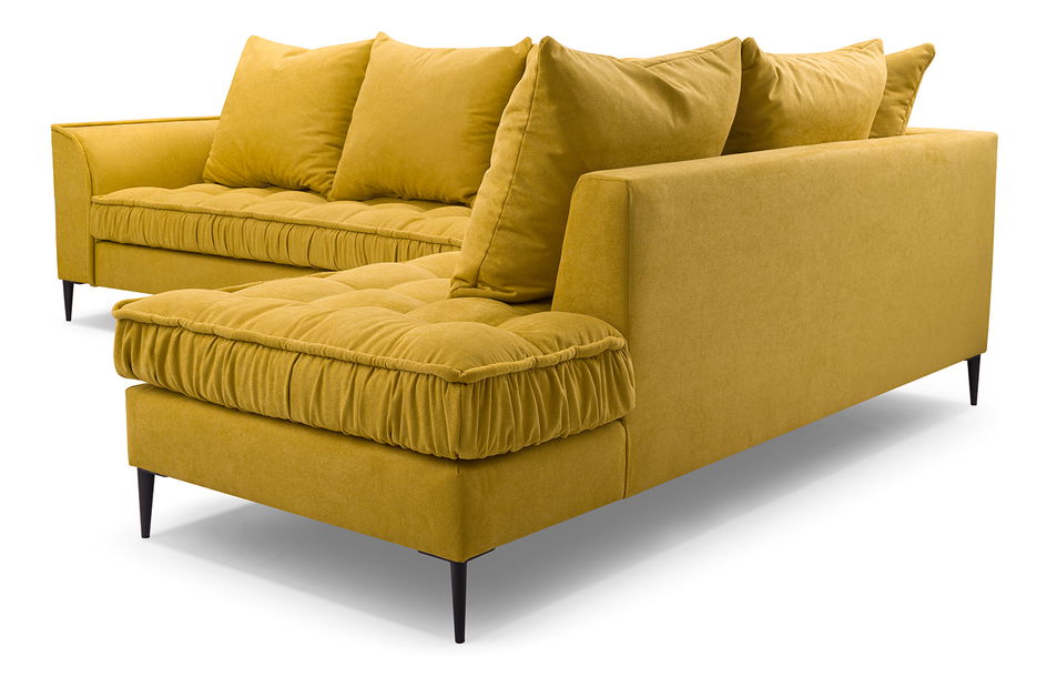 Rohová sedací souprava Lunara (žlutá) (P)