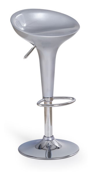 Barová židle H-17 stříbrná