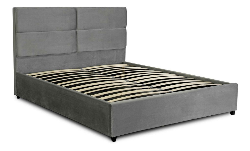 Manželská postel 160 cm Tematicos (šedá) (s roštem)