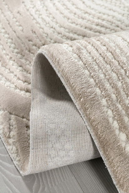 Koberec 120 x 180 cm Anita (béžová + bílá)