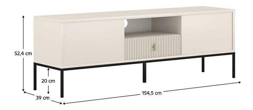 TV stolek/skříňka Matoro MA01 (kašmír + černá)