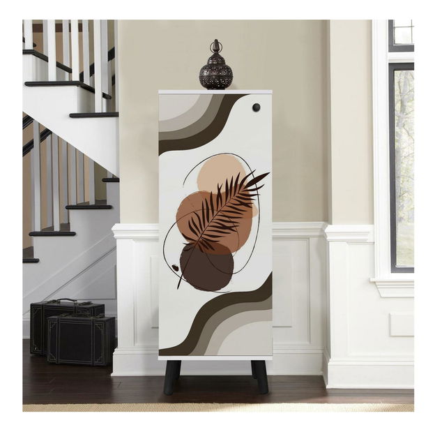 Botník (skříňka na boty) Beside 29 (bílá + černá)