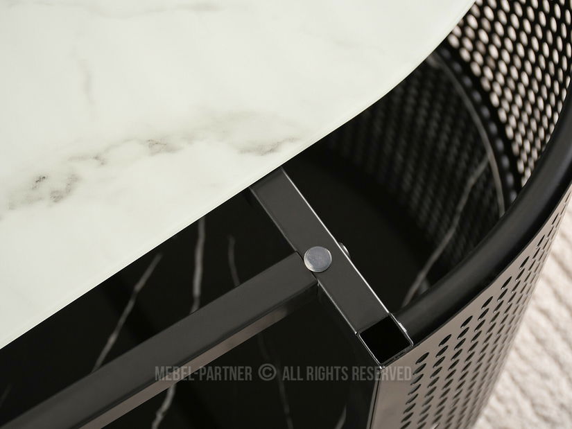 Konferenční stolek Organico (mramor + černá)