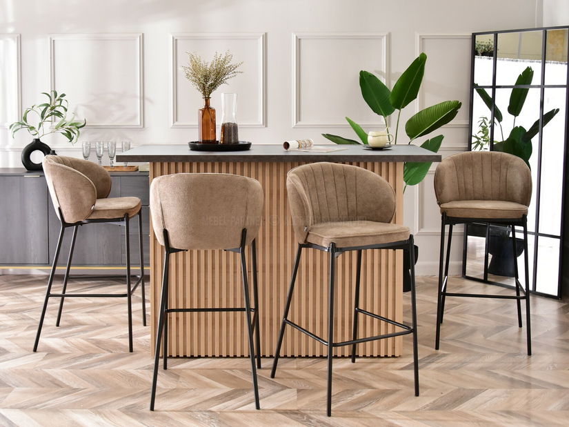 Židle Farah (béžová + zlatá)