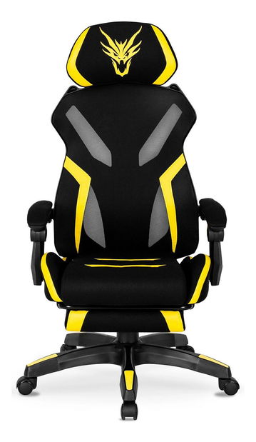 Herní křeslo Mananera (černá + žlutá)