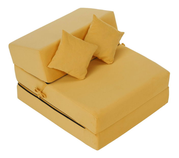 Rozkládací křeslo Plantearan (žlutá)