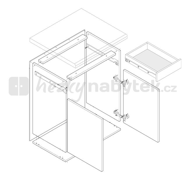 Spodní kuchyňská skříňka Igo New D-80 S1