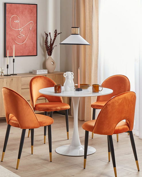 Jídelní stůl BOCCI 90 x 90 cm (MDF) (bílá) (pro 4 osoby)