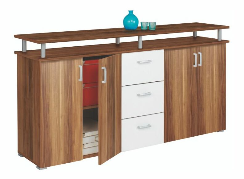 Komoda Svit C švestka+bílá