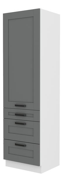 Potravinová kuchyňská skříň Lucid 60 DKS 210 3S 1F (dustgrey + bílá)