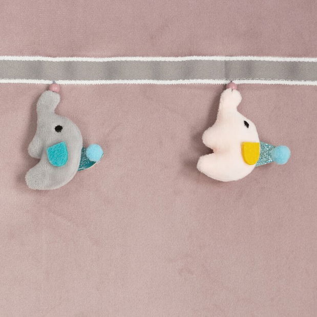 Záclona 140x250 cm Kinder (pudrová modrá)