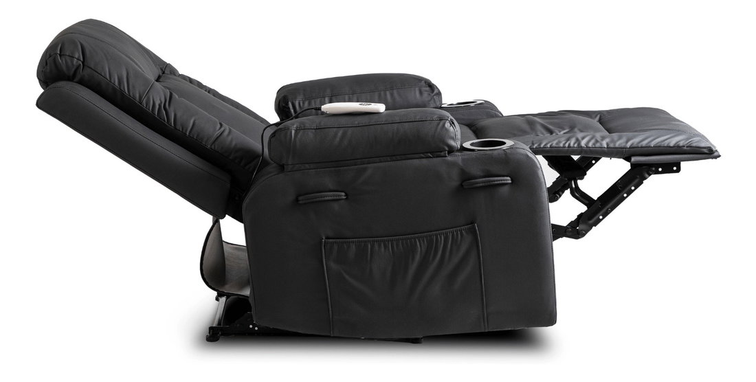  Masážní křeslo Banesto (černá ekokůže)