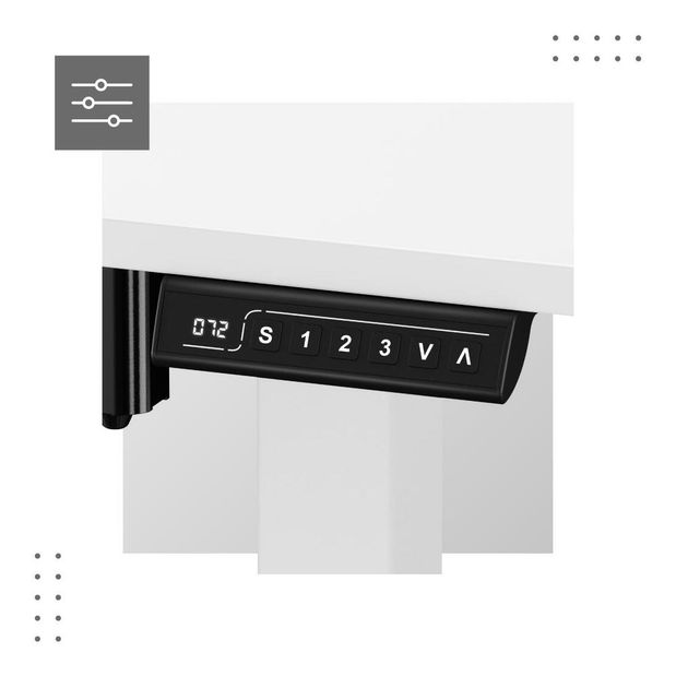 Elektricky nastavitelný PC stolek Legend 7.0 (bílá)