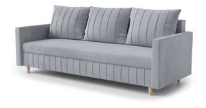 Pohovka třísedačka Filomena (bledě šedá)