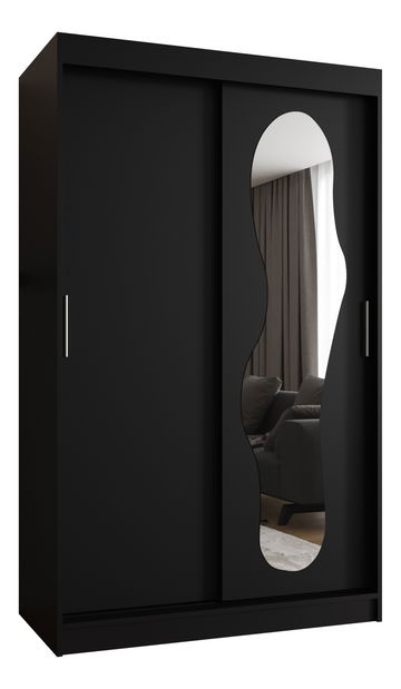 Šatní skříň 120 cm Ulta (černá)