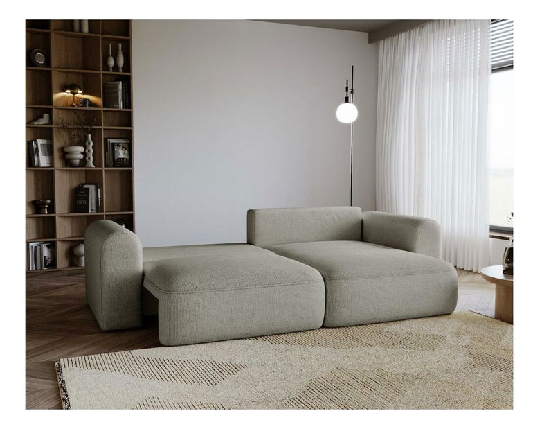 Rohová sedací souprava Sorento (béžsivá + černá)