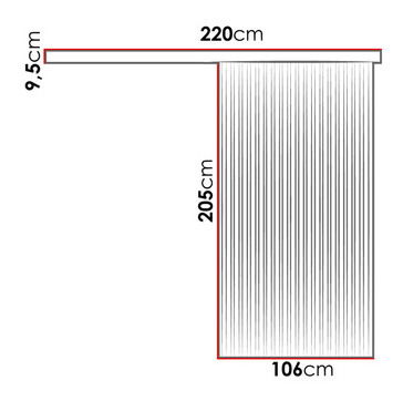 Posuvné dveře Baxdos 100 (dub sonoma + černá)