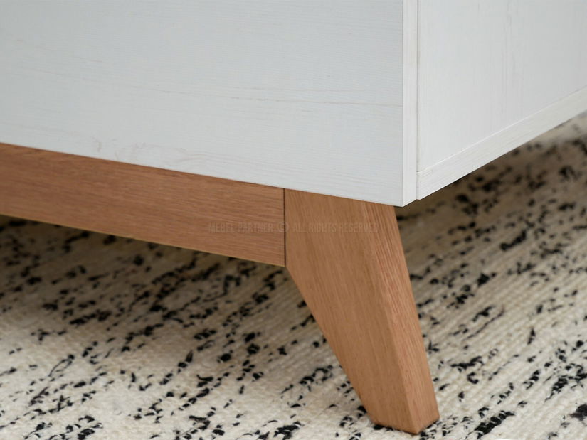 Konferenční stolek Balones BG17 (bílá + dub)