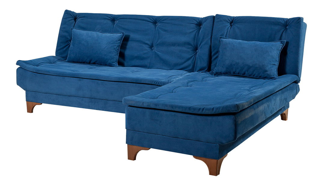 Rohová sedačka Klaudi C (P) (Tmavá modrá)