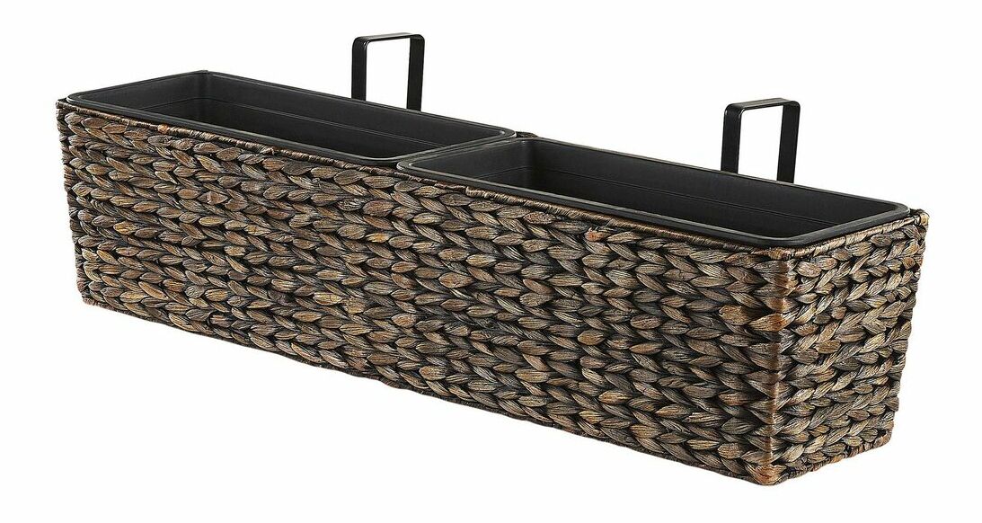 Květináč KAWAS 20x80x18 cm (hnědá)