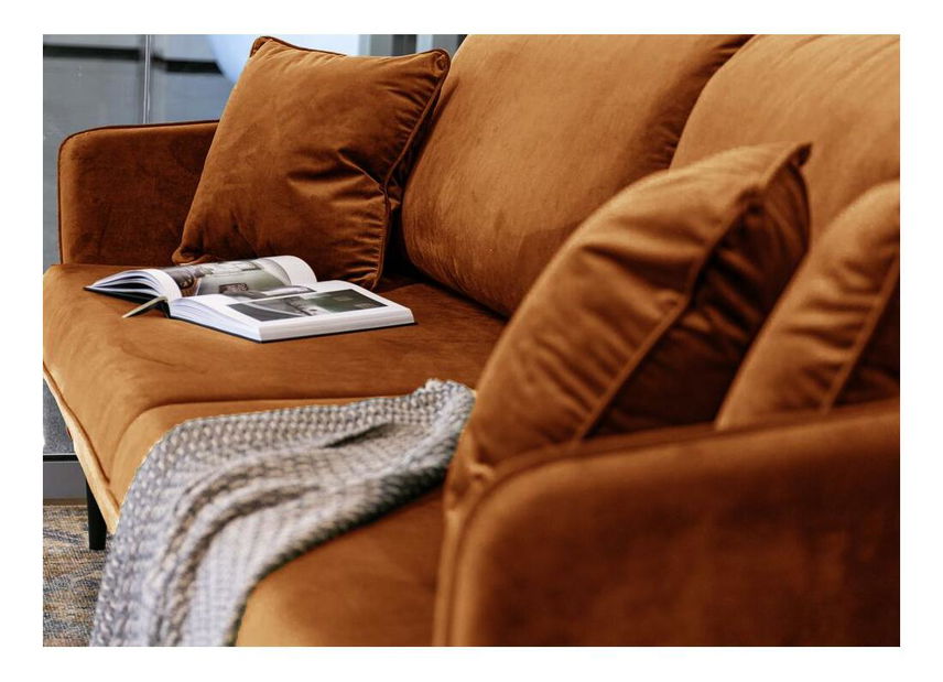 Pohovka trojsedačka Vivaldio (měděná + černá)