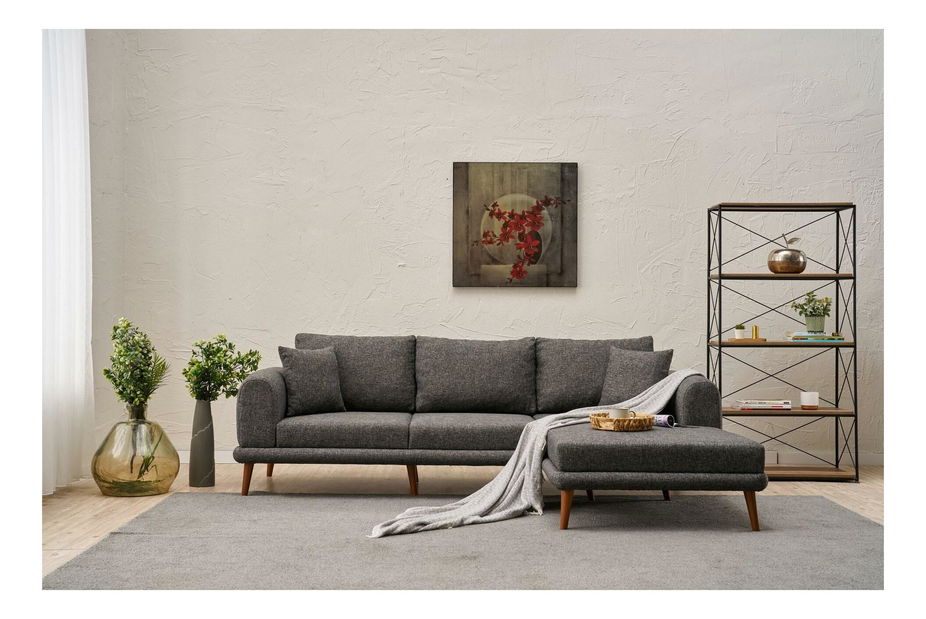 Rohová sedačka Sorenella (P) (antracit)