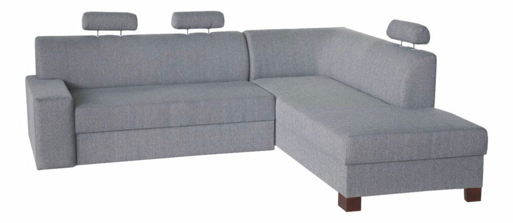 Rohová sedací souprava Paris šenil šedý (P)