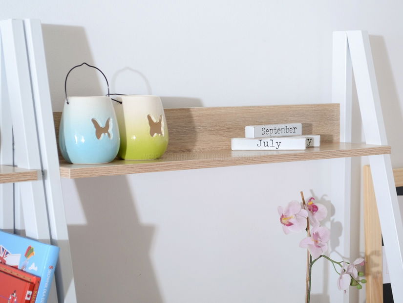 PC stolek Dylen (dub + bílá)