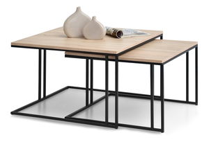 Set 2 konferenčních stolků Destapamos (černá)