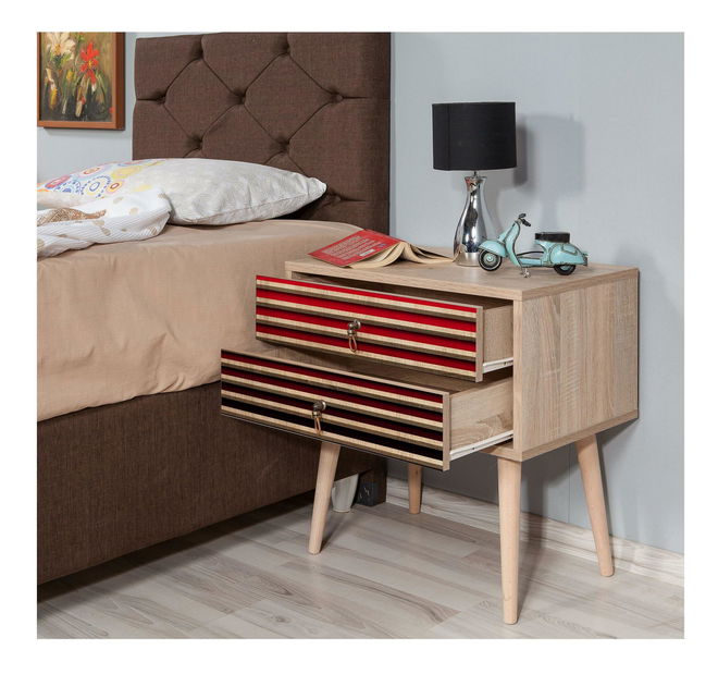 Noční stolek Sopatu 7 (dub sonoma)