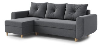  Rohová sedací souprava Eugenie (L) (tmavě šedá)