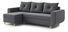  Rohová sedací souprava Eugenie (L) (tmavě šedá)
