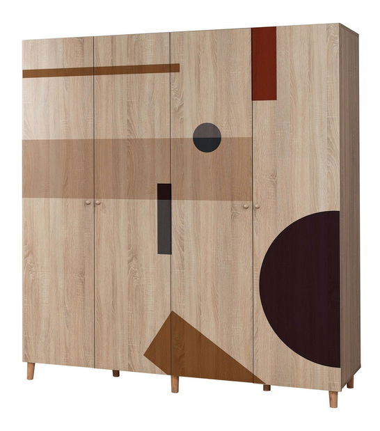 Šatní skříň London 969 (dub sonoma)