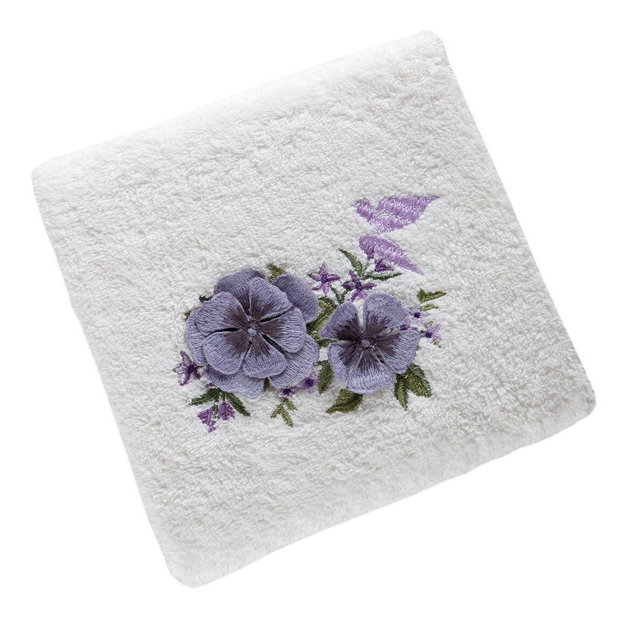 Ručník Zofia (krémová + fialová) (1 ks)