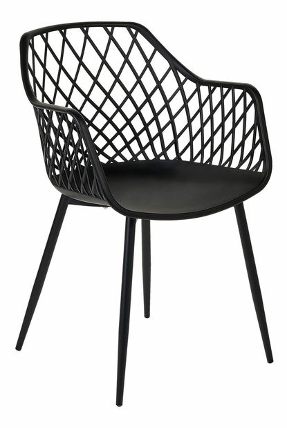 Set 2 ks jídelních židlí Nasza (černá)