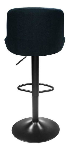 Barová židle Teken (tmavě modrá + černá)