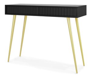 Toaletní stolek Biel B4 (černá + zlatá)