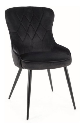 Jídelní židle Lloyd (černá + černá)