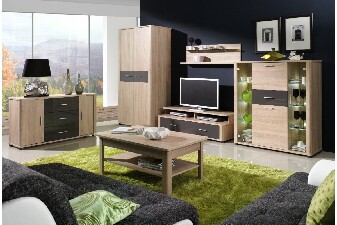 TV stolek/skříňka Fishburn F5 (sonoma + grafit)